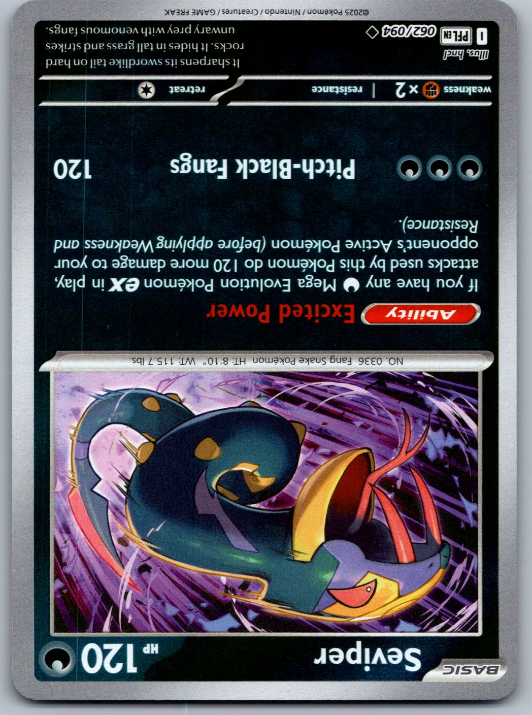 Seviper 062/094 Phantasmal Flames Pokemon