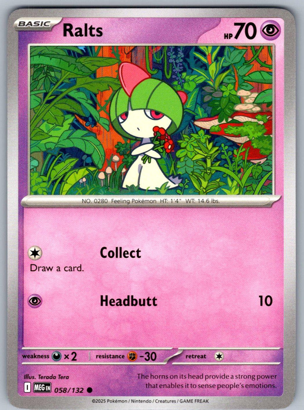 Ralts 058/132 Mega Evolution Pokemon
