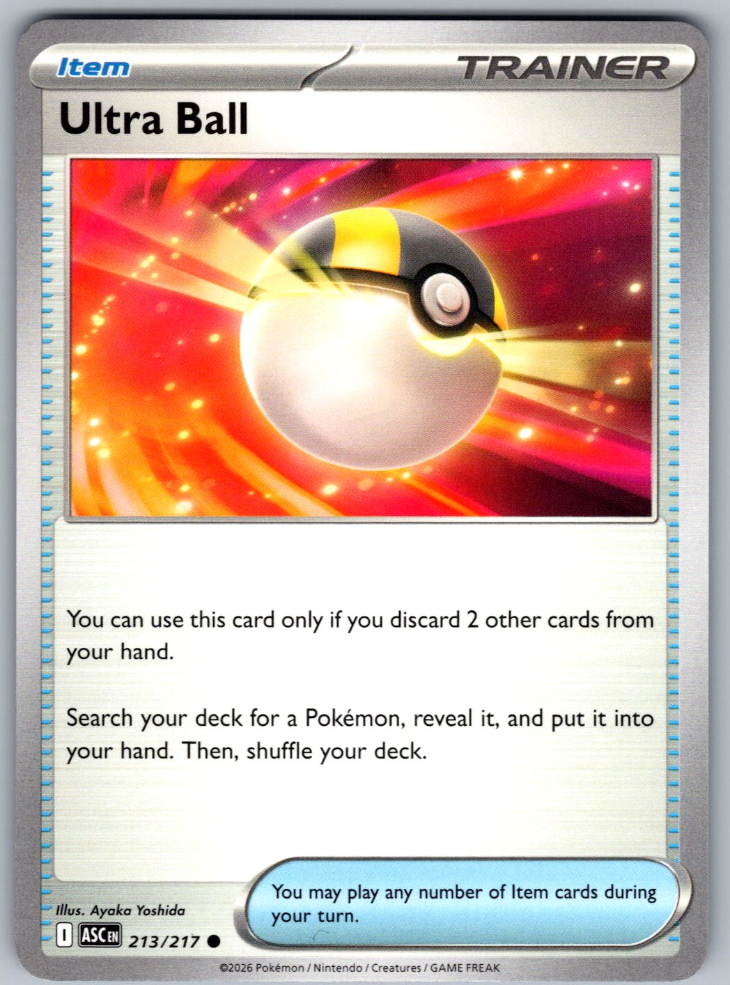 Ultra Ball 213/217 Ascended Heroes Pokemon
