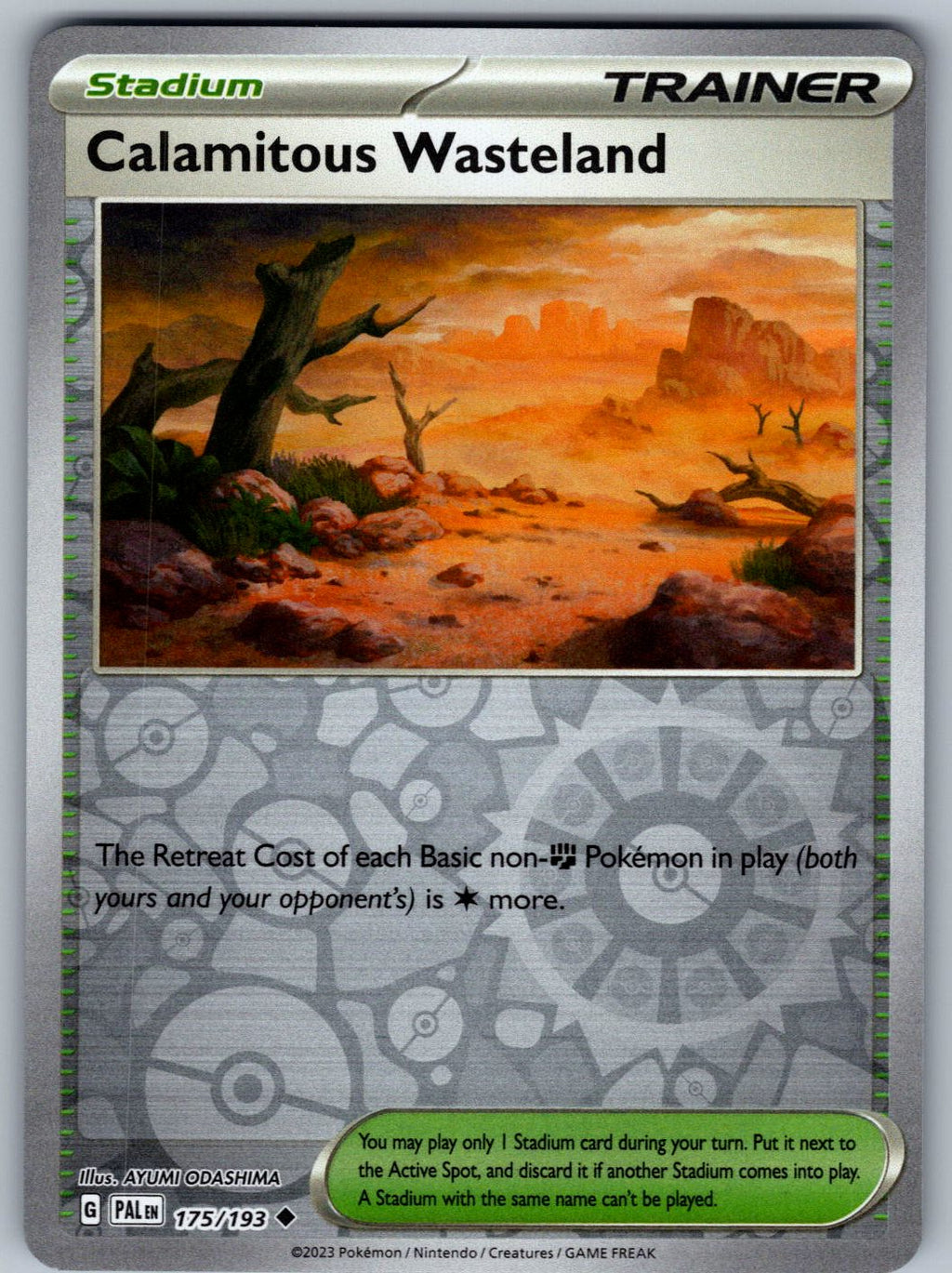 Calamitous Wasteland 175/193 Paldea Evolved Pokemon Reverse Holo