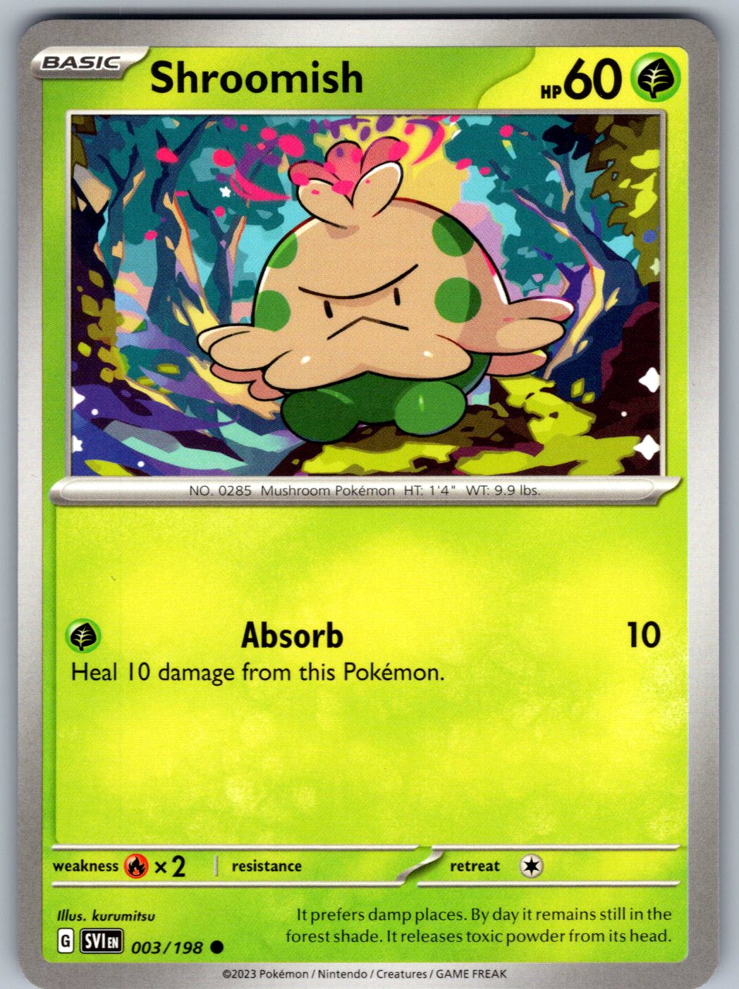 Shroomish 003/198 Scarlet & Violet Pokemon
