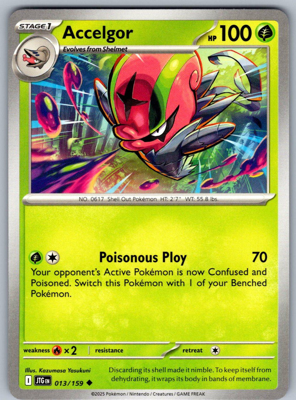 Accelgor 013/159 Journey Together Pokemon