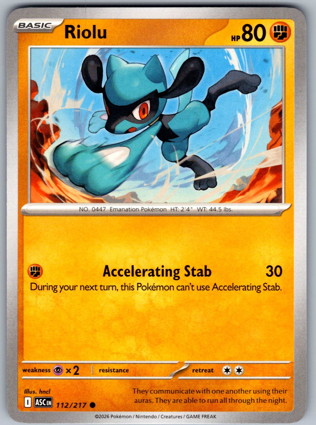 Riolu 112/217 Ascended Heroes Pokemon