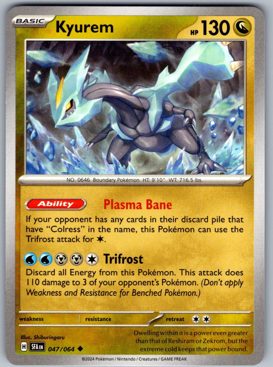 Kyurem 047/064 Shrouded Fable Pokemon