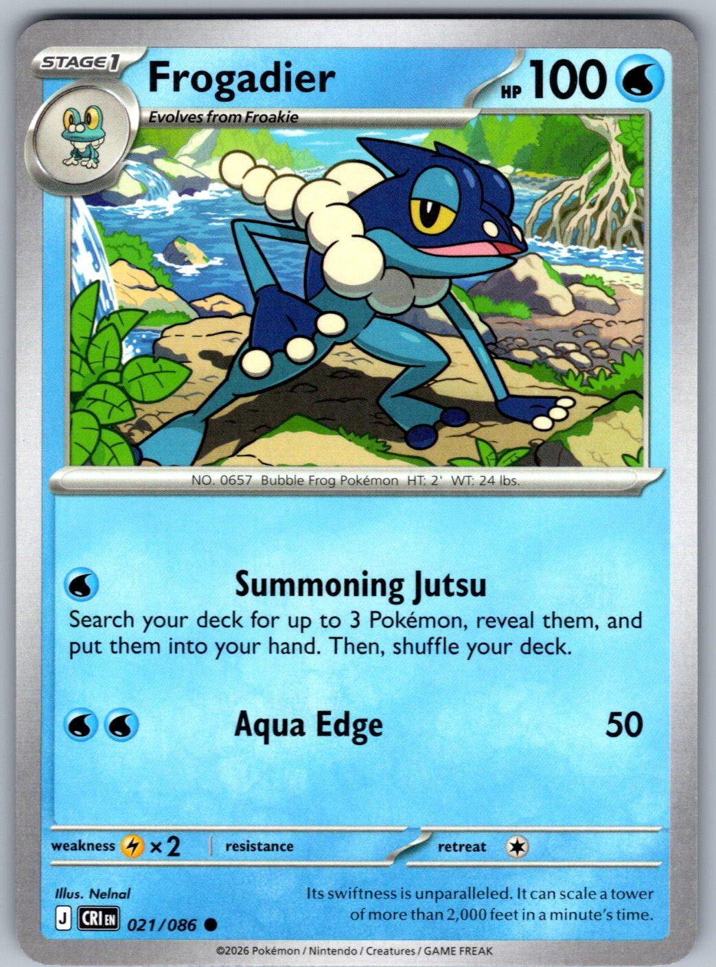 Frogadier 021/086 Chaos Rising Pokemon