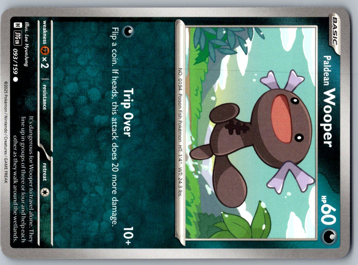 Paldean Wooper 093/159 Journey Together Pokemon