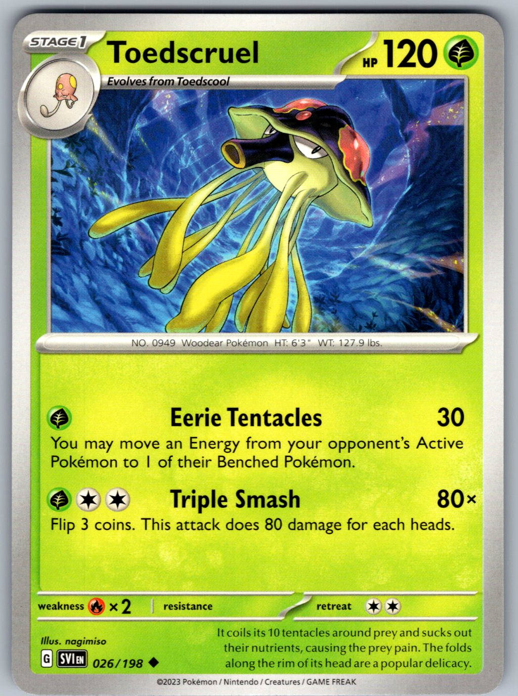 Toedscruel 026/198 Scarlet & Violet Pokemon