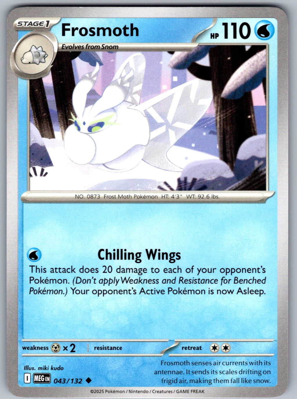 Frosmoth 043/132 Mega Evolution Pokemon