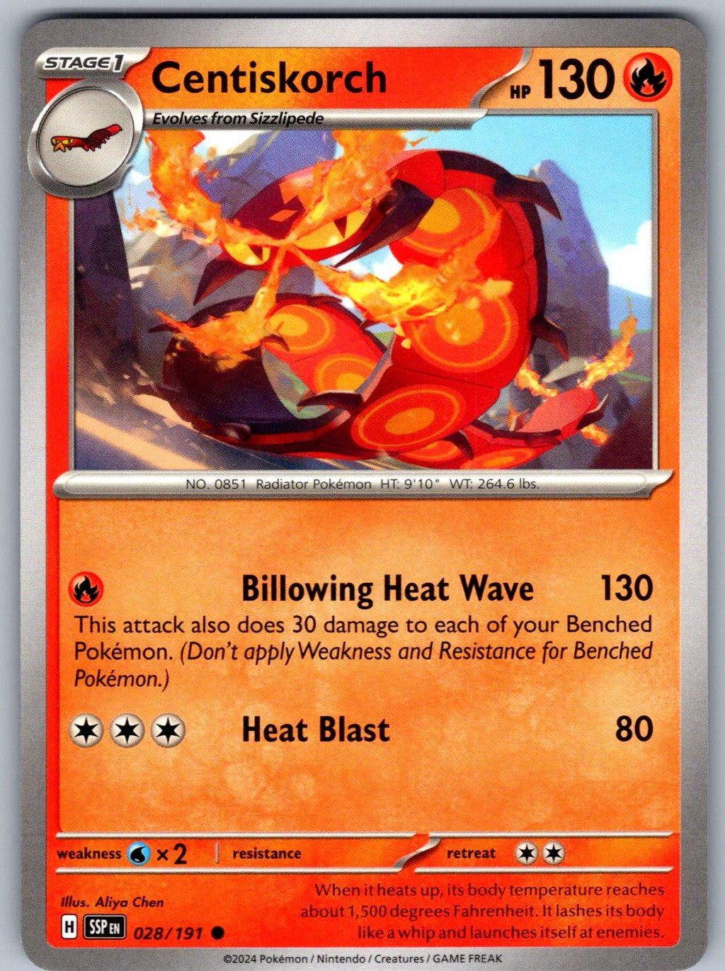 Centiskorch 028/191 Surging Sparks Pokemon