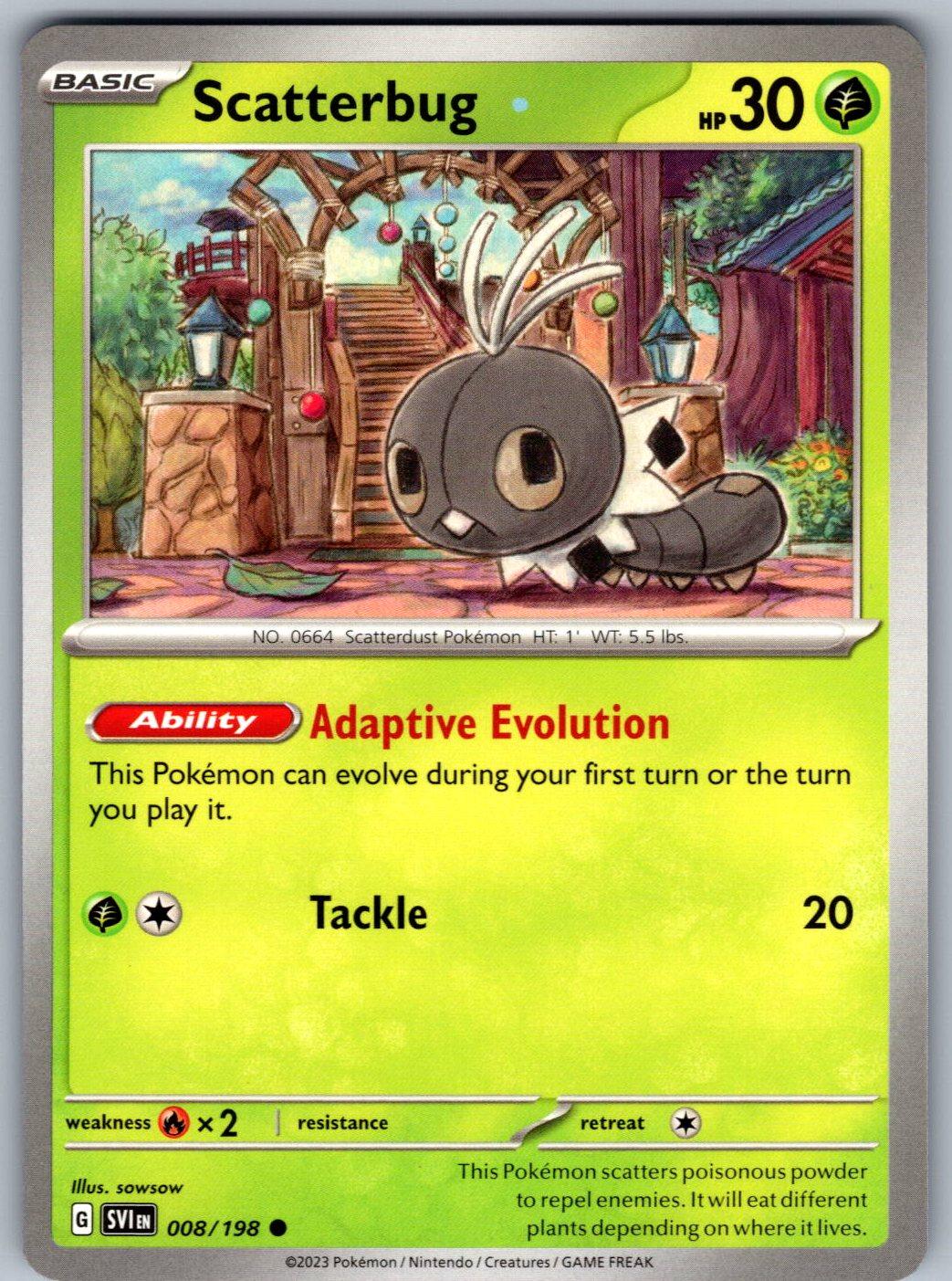Scatterbug 008/198 Scarlet & Violet Pokemon