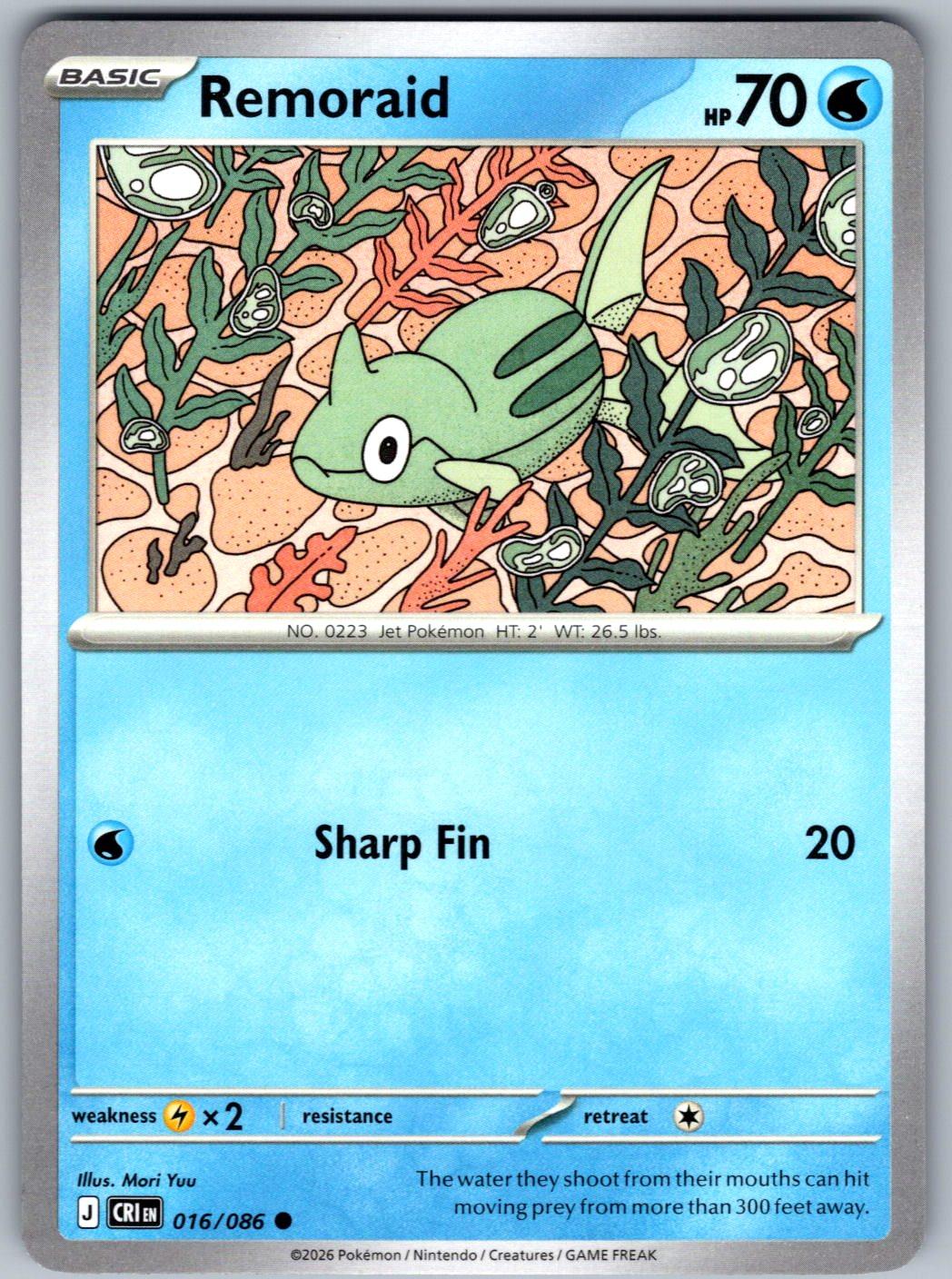 Remoraid 016/086 Chaos Rising Pokemon
