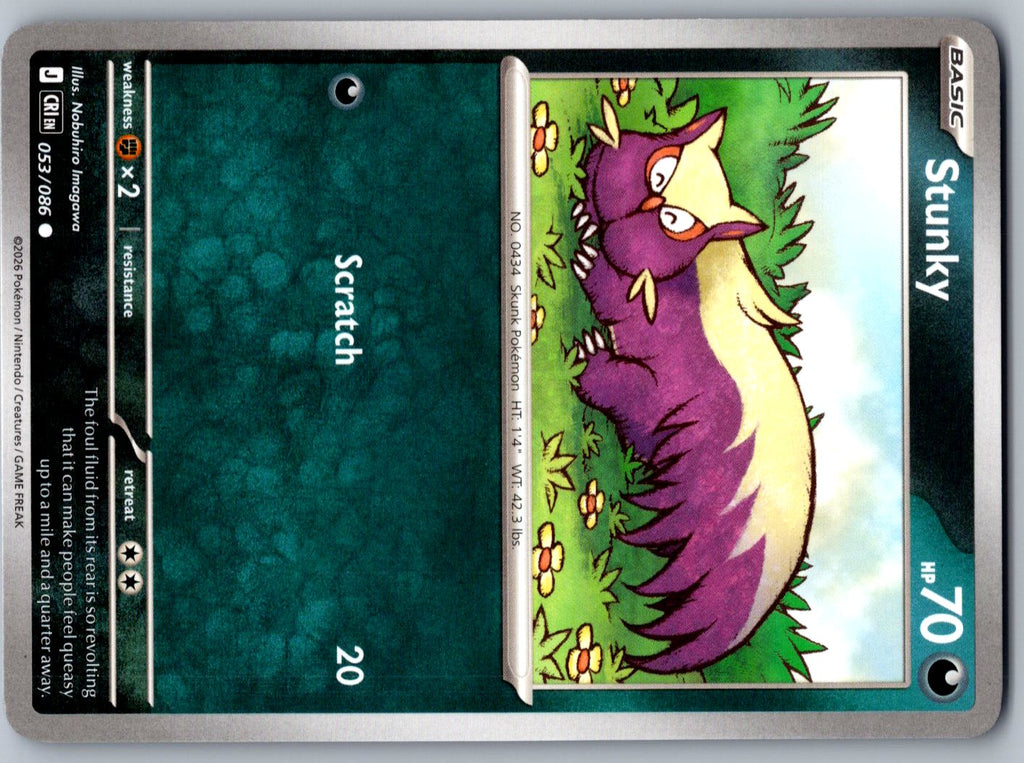 Stunky 053/086 Chaos Rising Pokemon