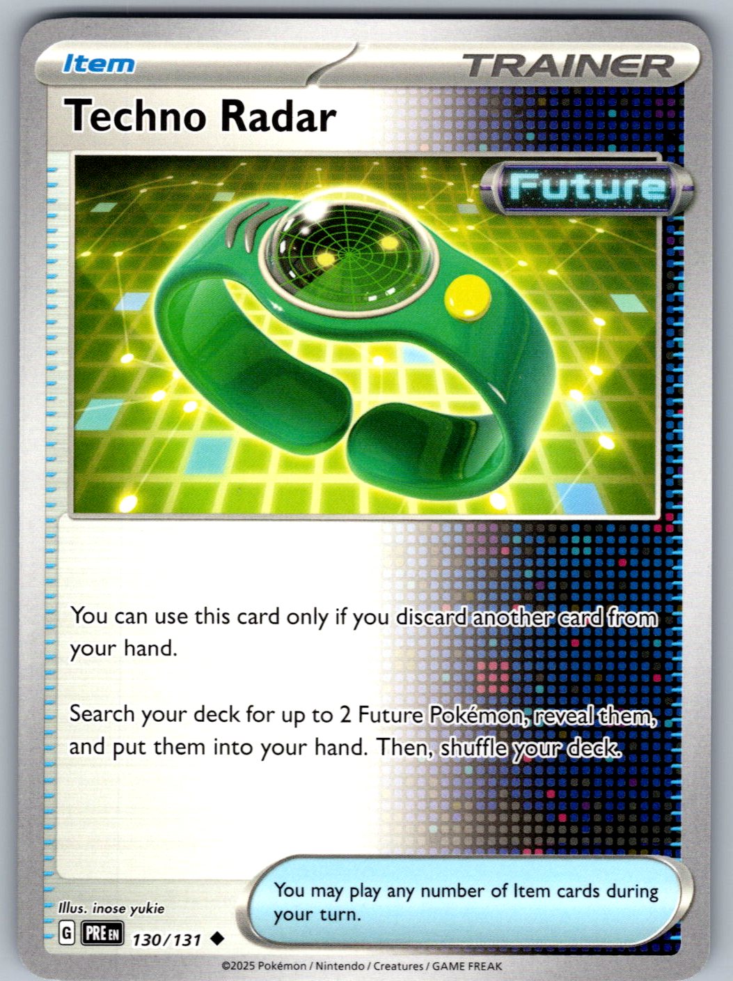 Techno Radar 130/131 Prismatic Evolutions Pokemon