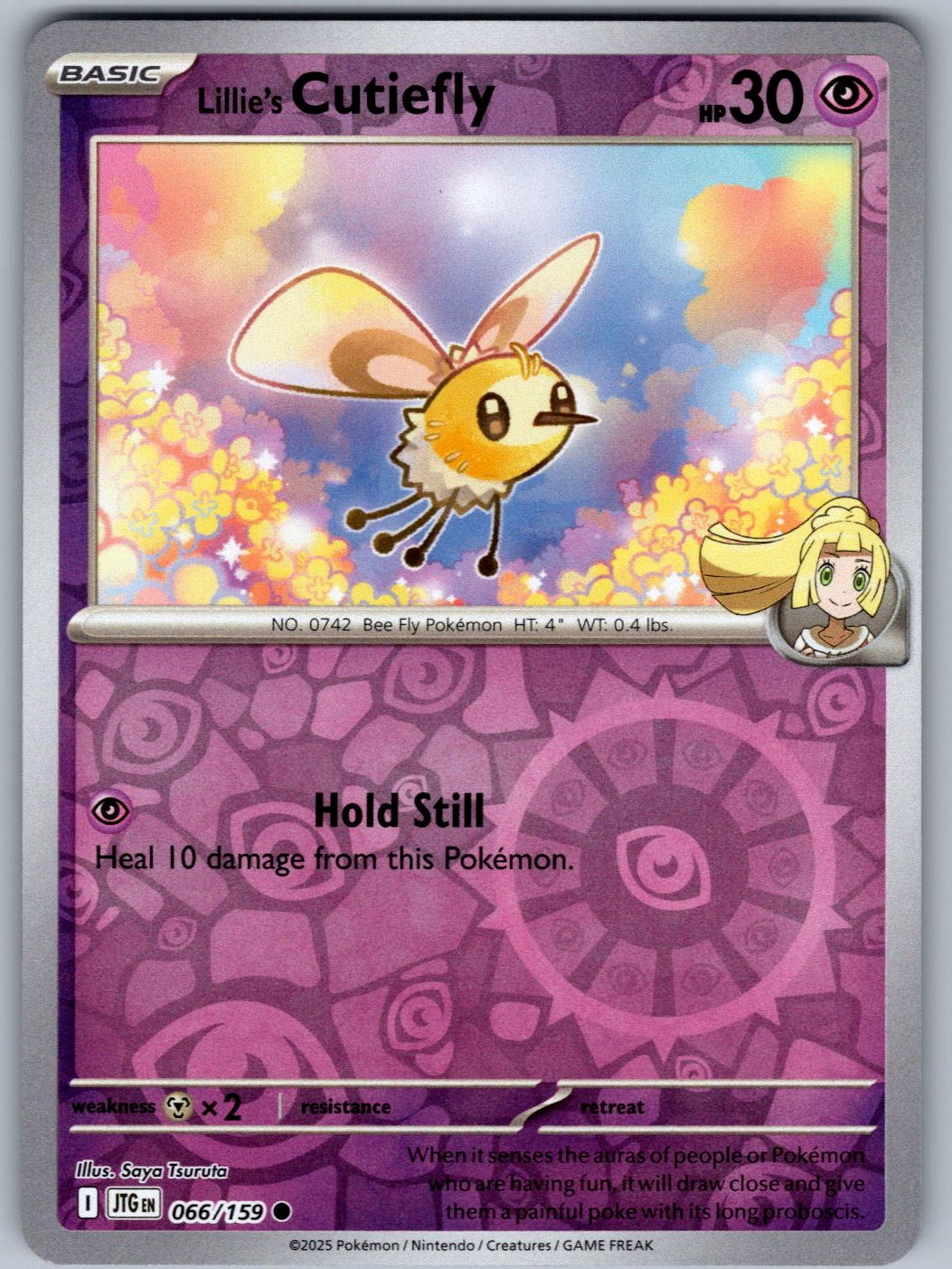 Lillie's Cutiefly 066/159 Journey Together Pokemon Reverse Holo