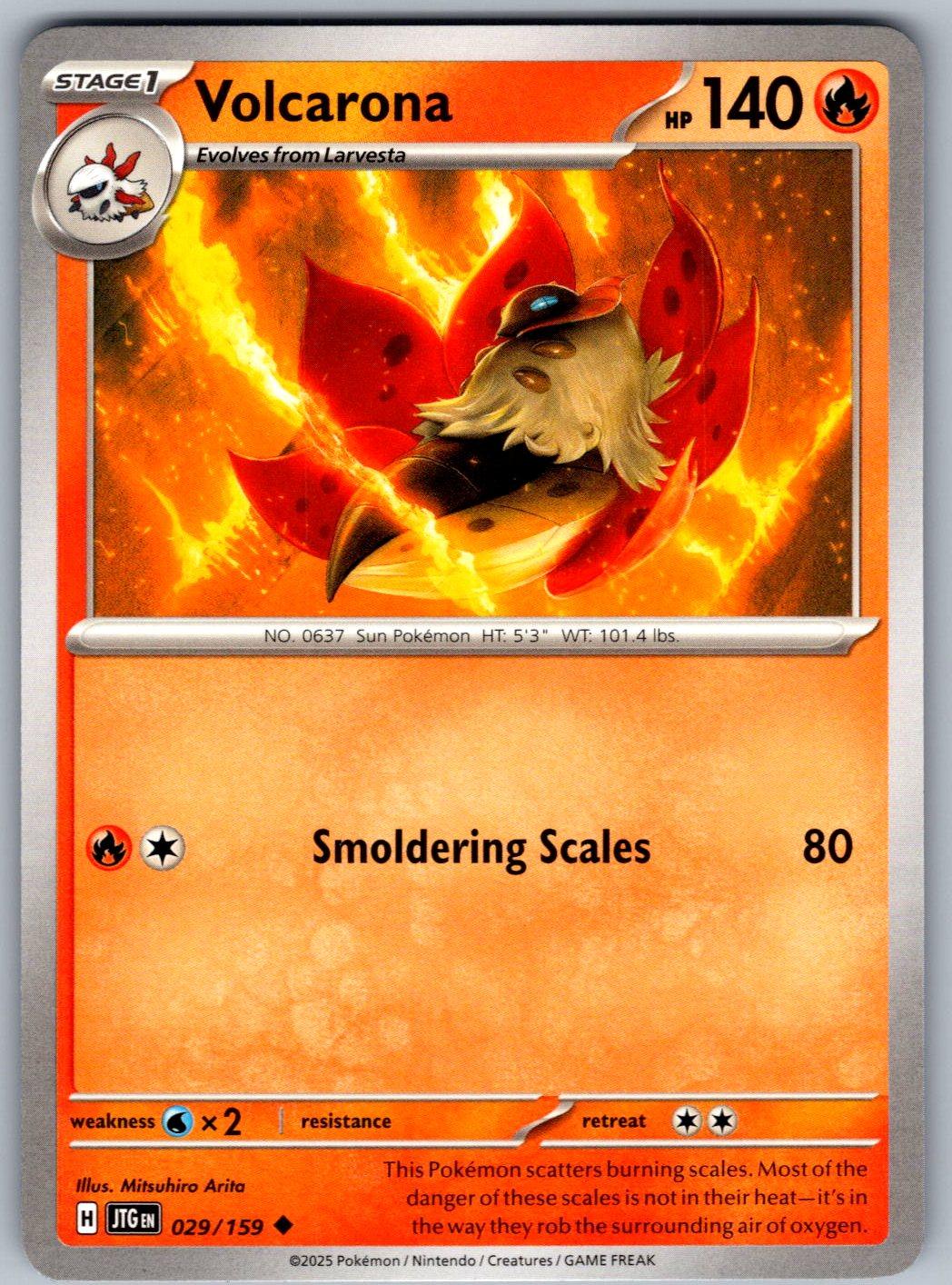 Volcarona 029/159 Journey Together Pokemon