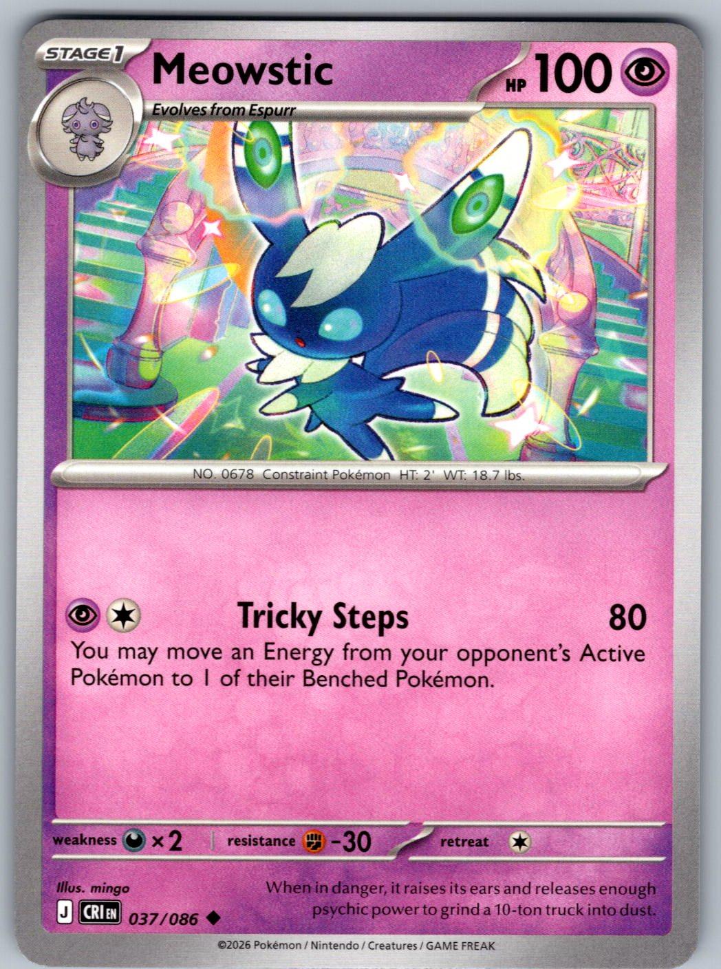 Meowstic 037/086 Chaos Rising Pokemon