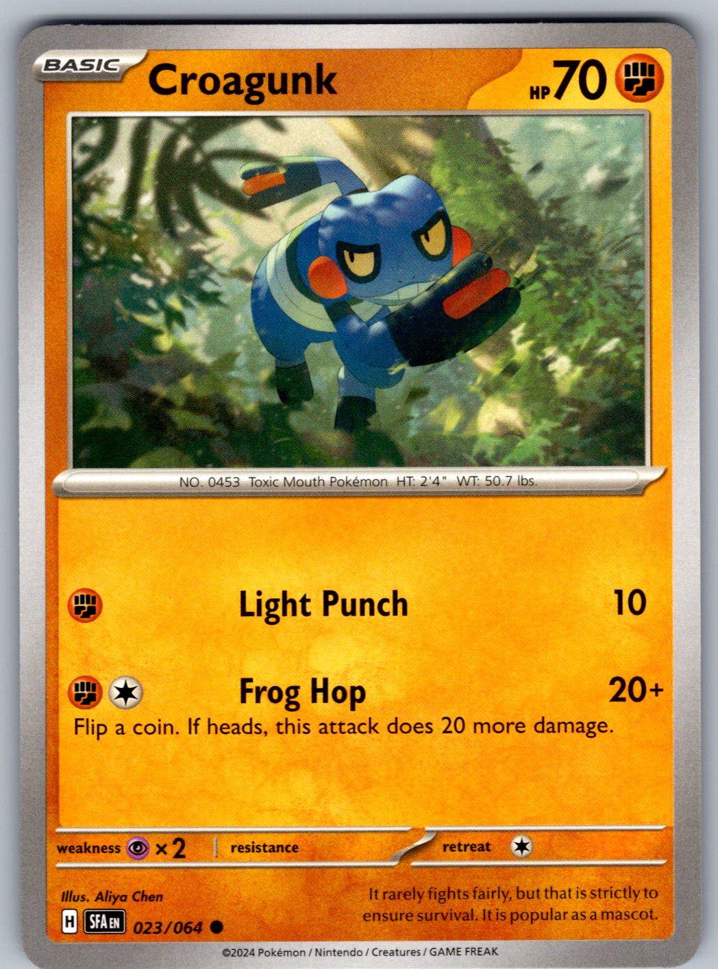 Croagunk 023/064 Shrouded Fable Pokemon