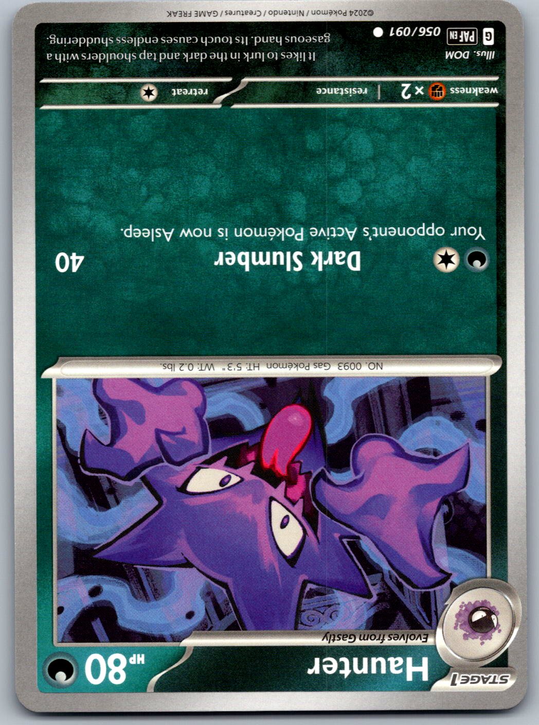Haunter 056/091 Paldean Fates Pokemon