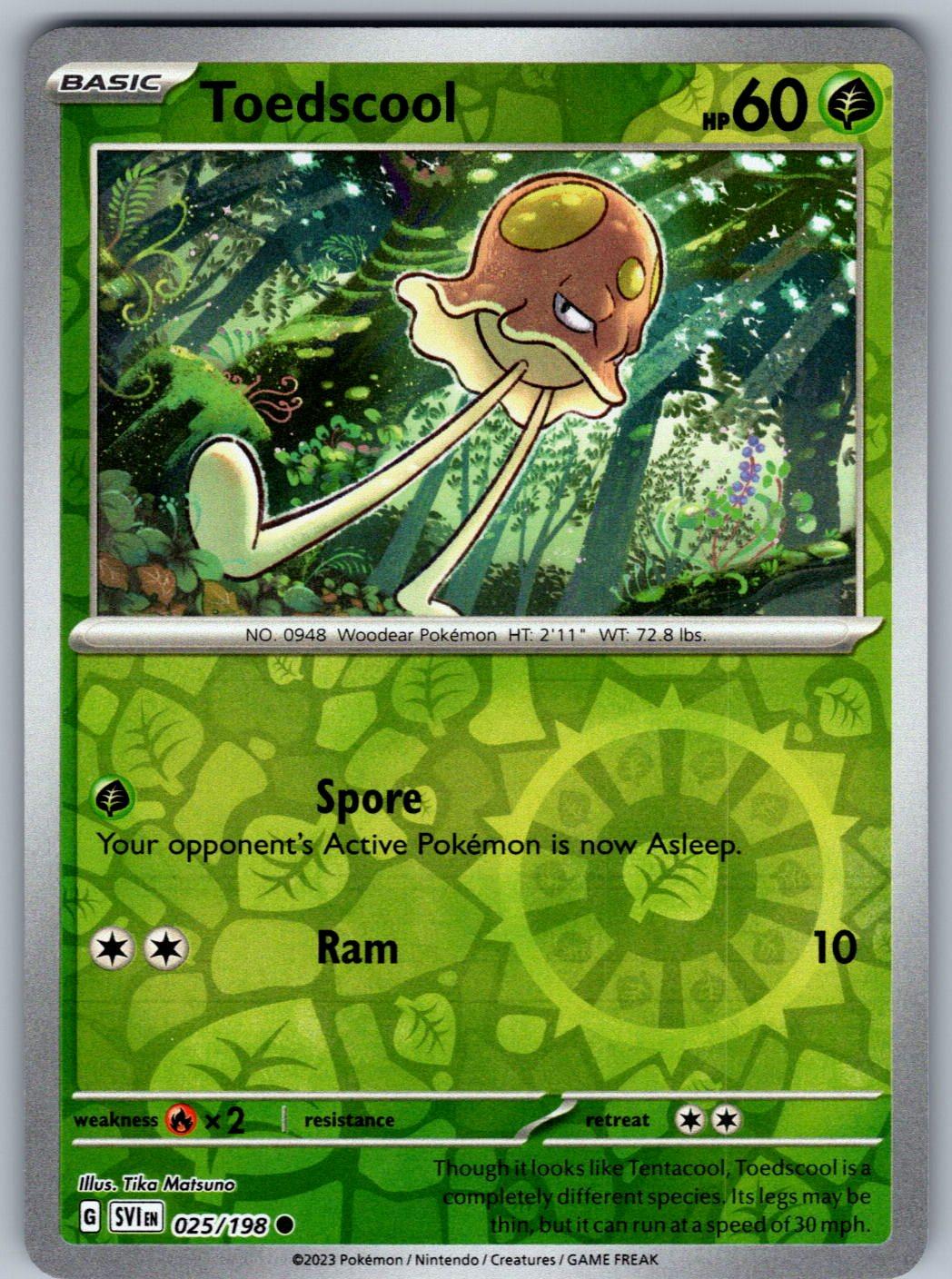 Toedscool 025/198 Scarlet & Violet Pokemon