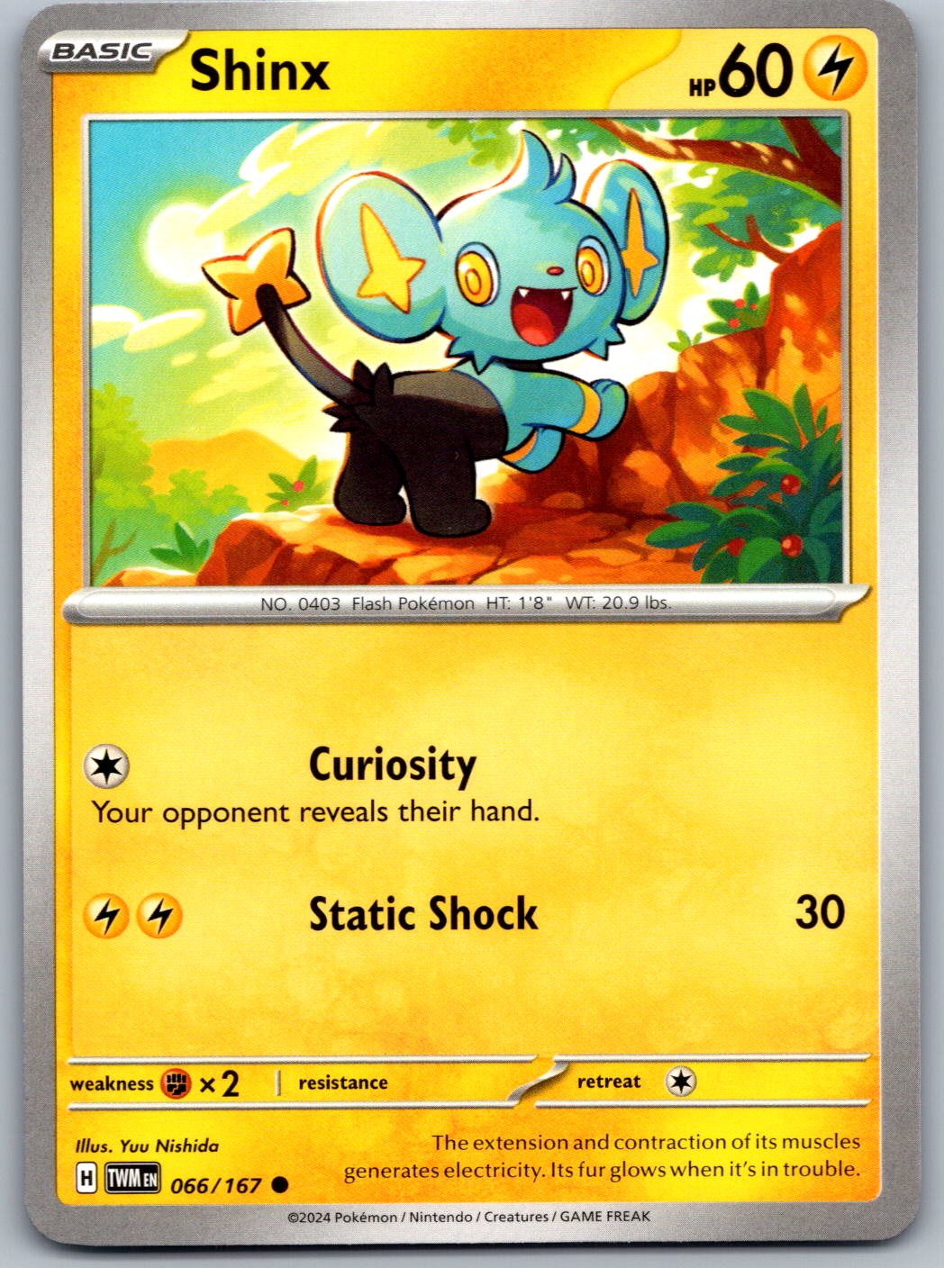Shinx 066/167 Twilight Masquerade Pokemon