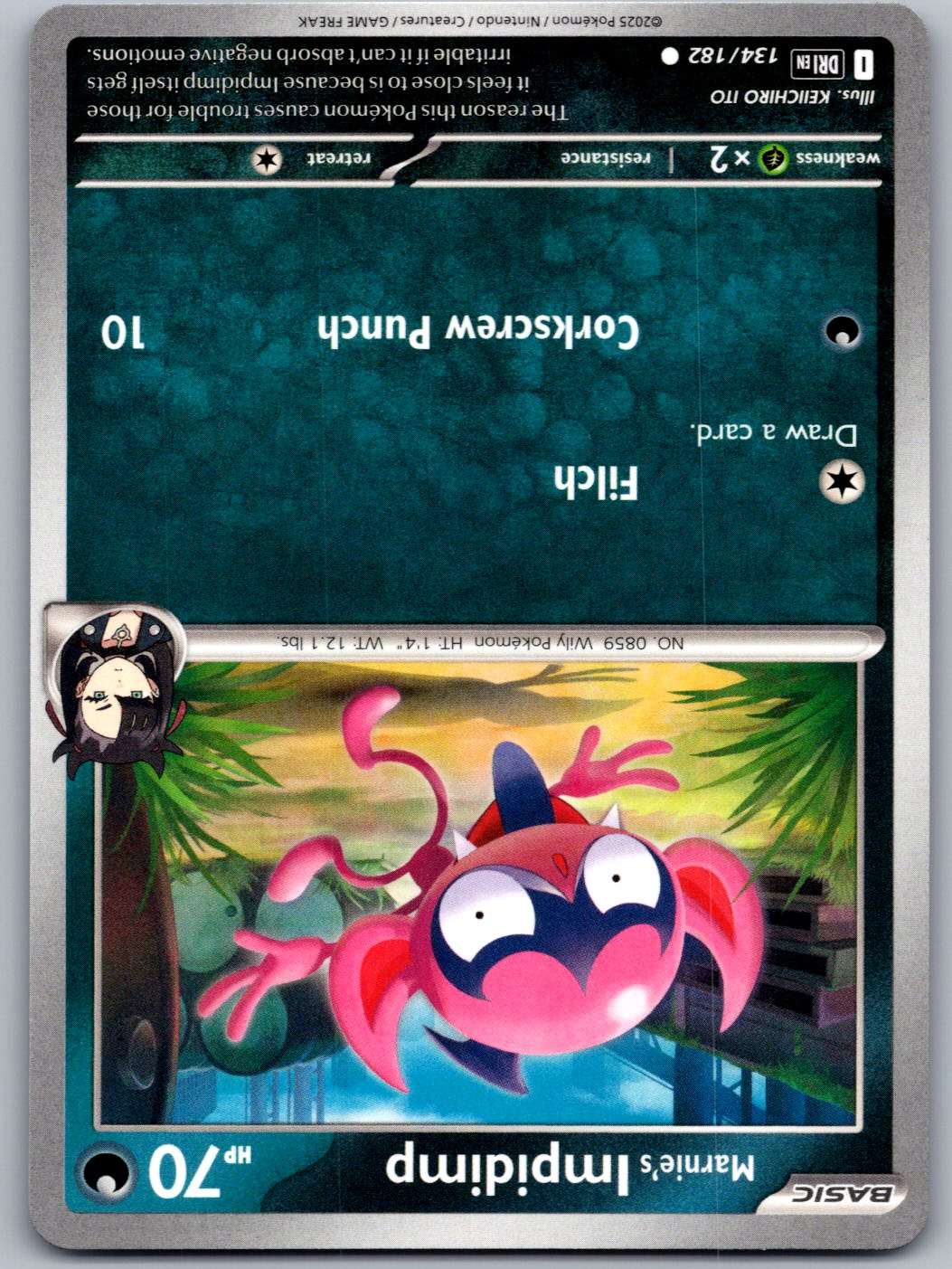 Marnie's Impidimp 134/182 Destined Rivals Pokemon