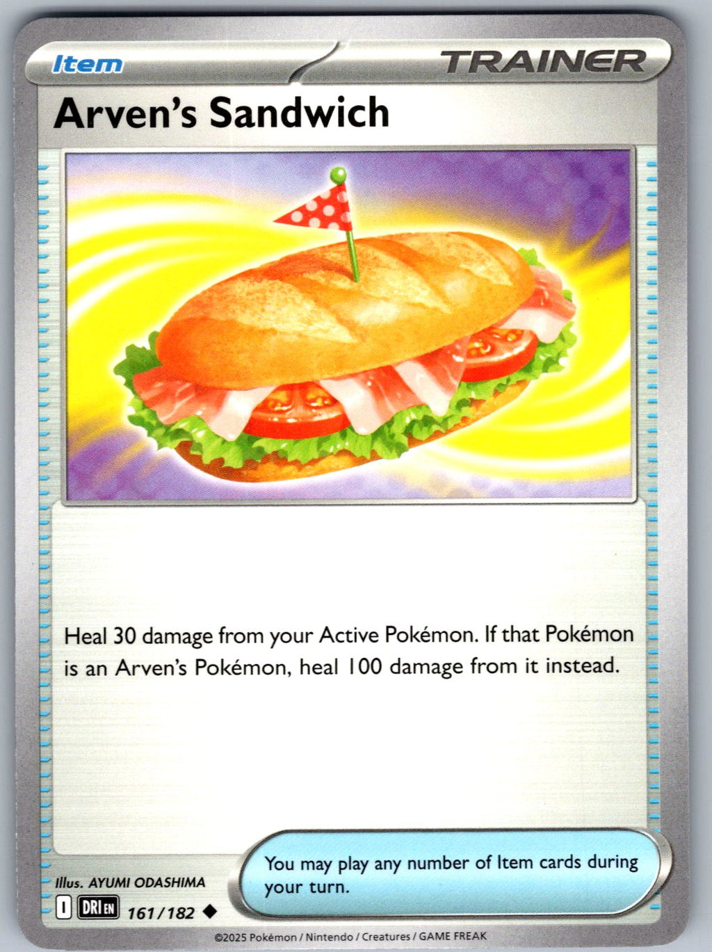 Arven's Sandwich 161/182 Destined Rivals Pokemon