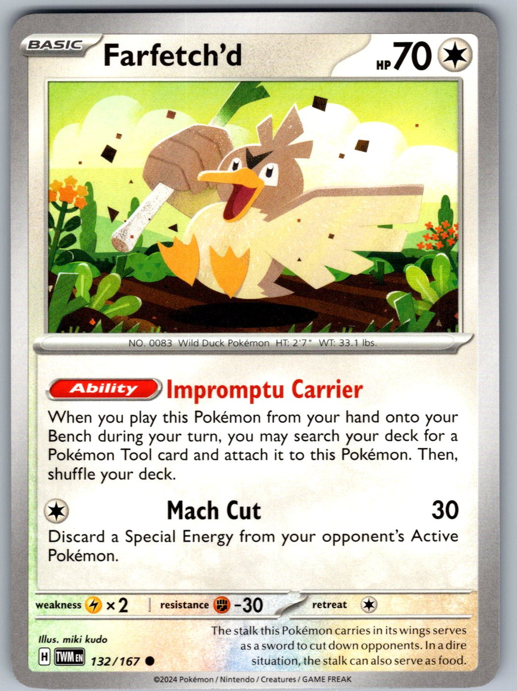 Farfetch'd 132/167 Twilight Masquerade Pokemon