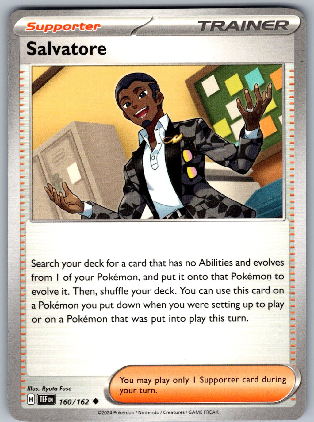 Salvatore 160/162 Prize Pack Series Cards Pokemon