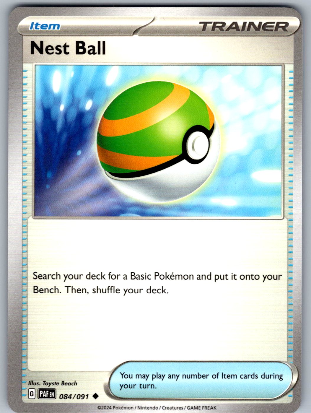Nest Ball 084/091 Paldean Fates Pokemon
