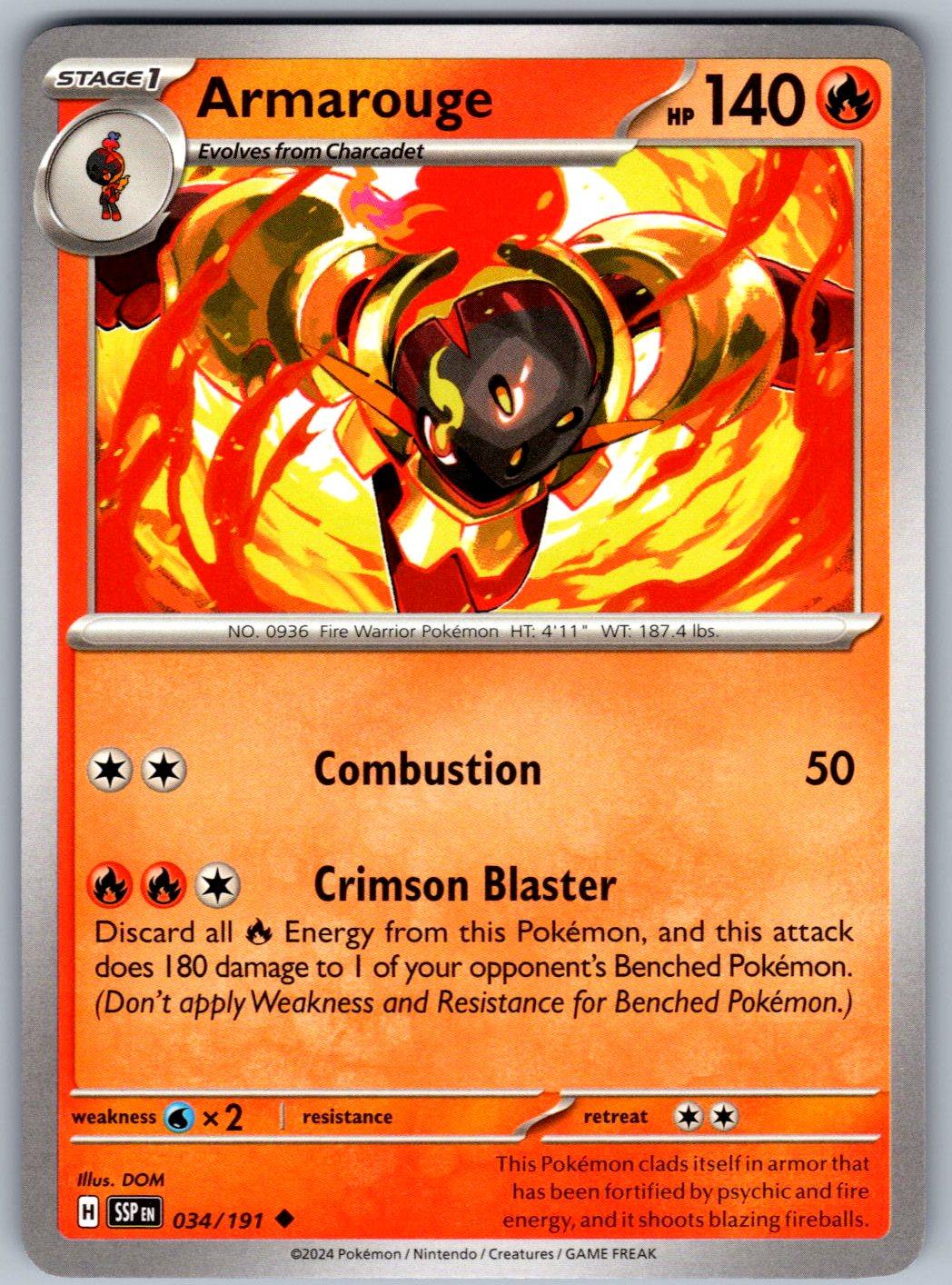 Armarouge 034/191 Surging Sparks Pokemon
