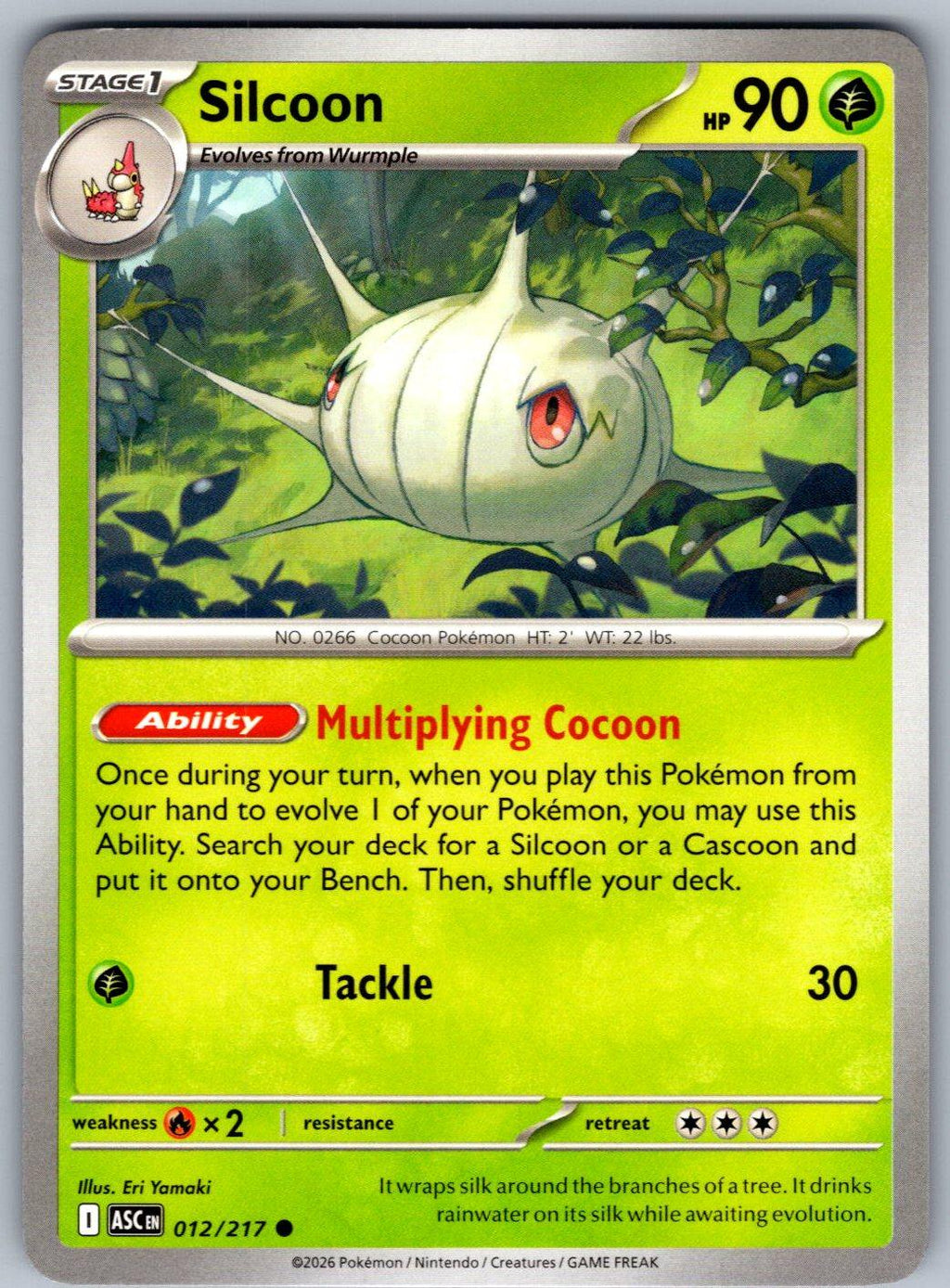 Silcoon 012/217 Ascended Heroes Pokemon