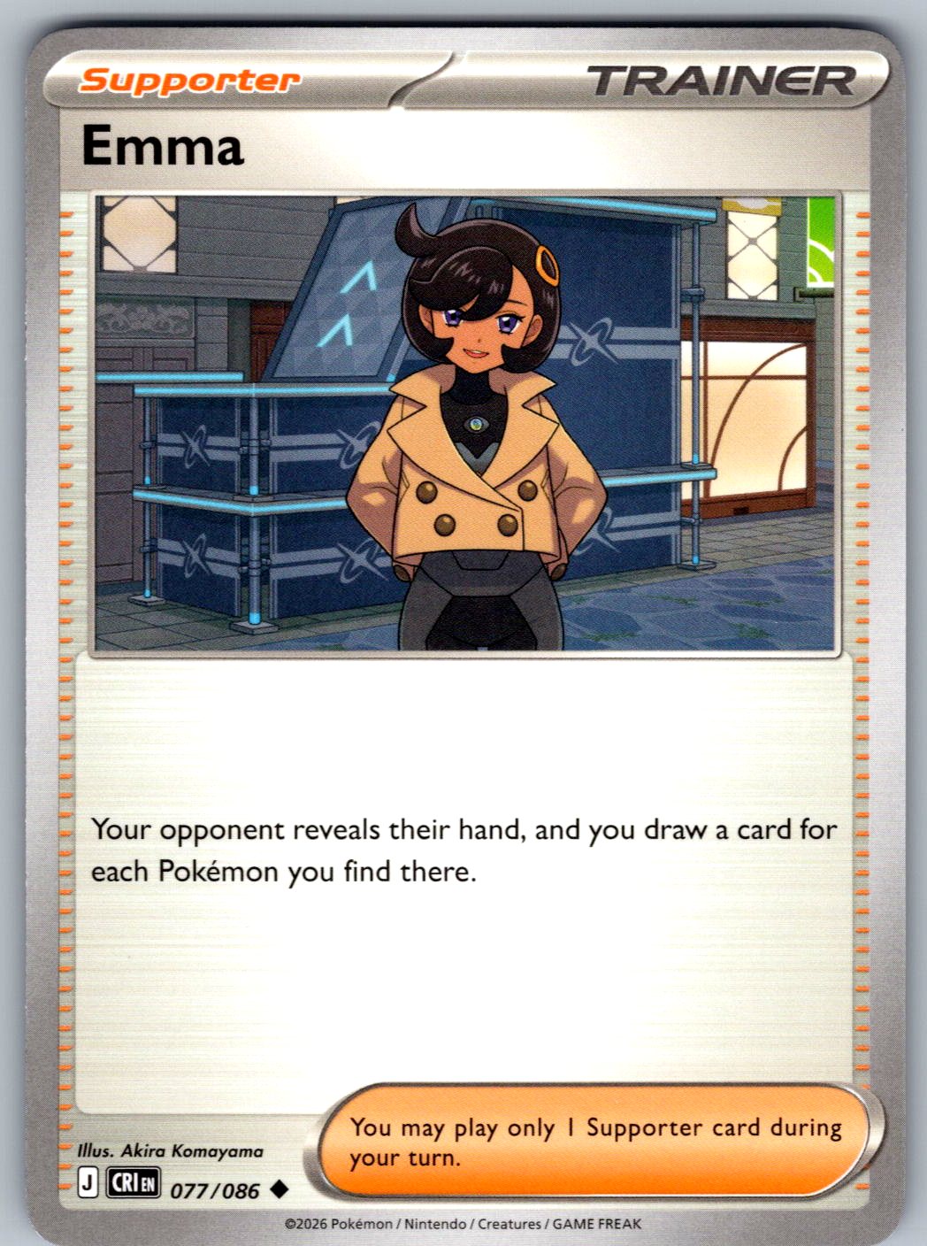 Emma 077/086 Chaos Rising Pokemon