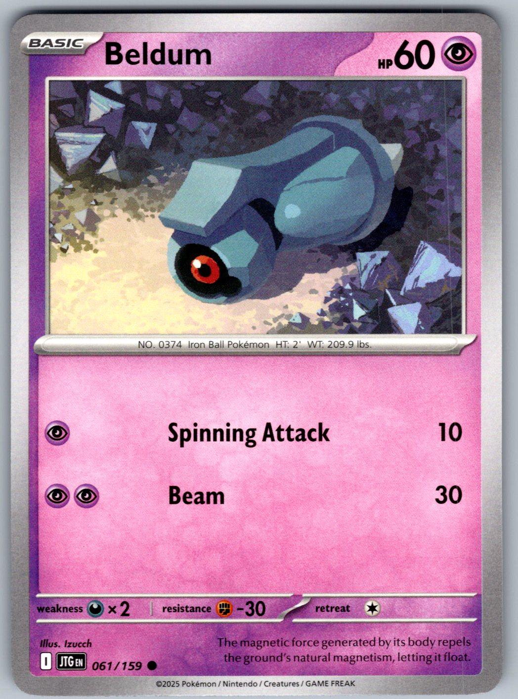 Beldum 061/159 Journey Together Pokemon
