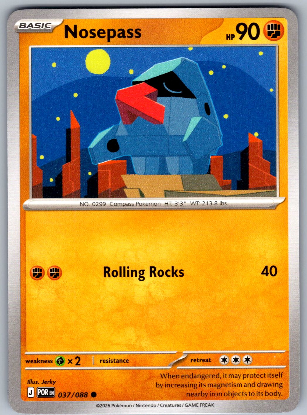 Nosepass 037/088 Perfect Order Pokemon
