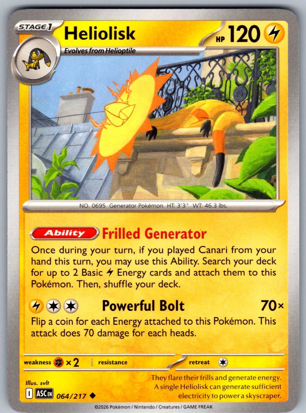 Heliolisk 064/217 Ascended Heroes Pokemon