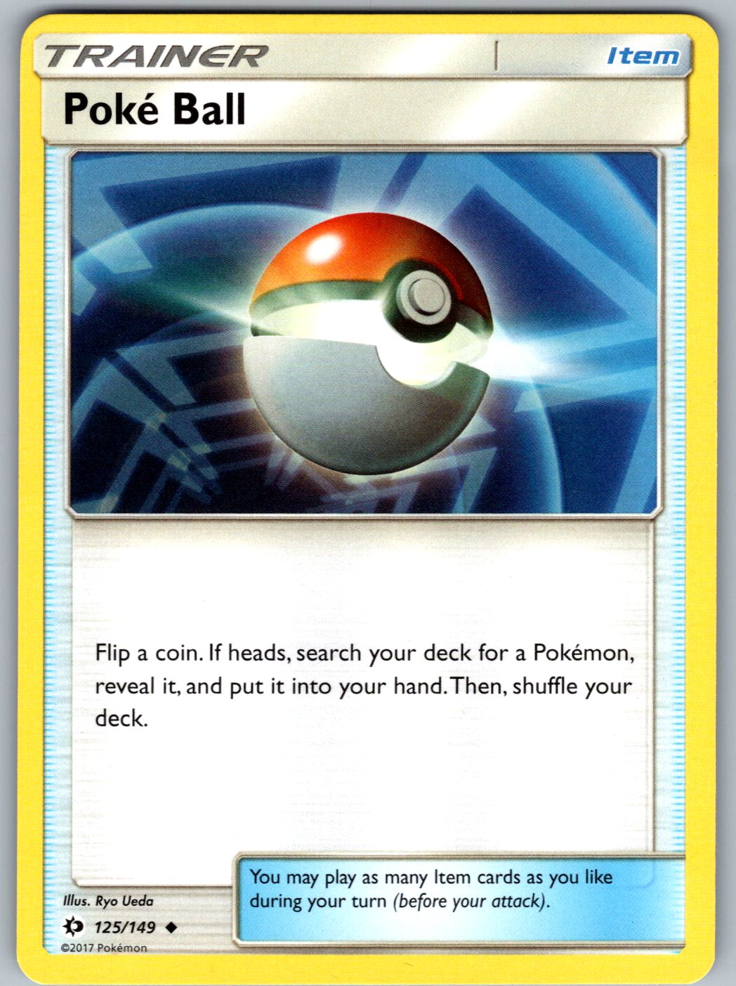 Poke Ball 125/149 SM Base Set Pokemon