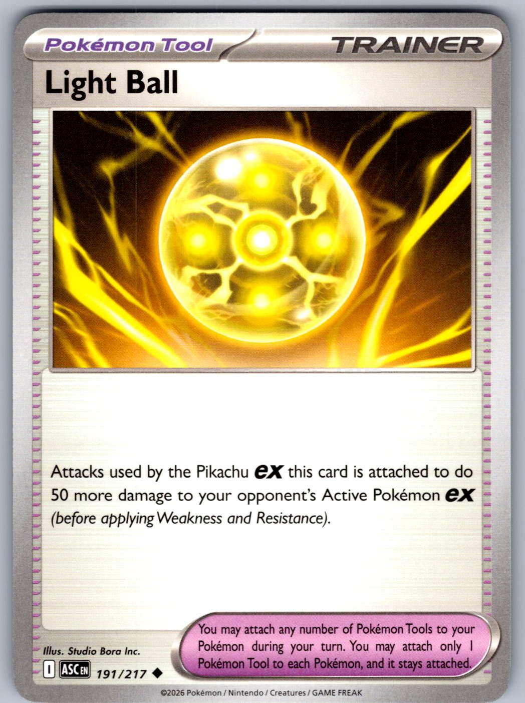 Light Ball 191/217 Ascended Heroes Pokemon