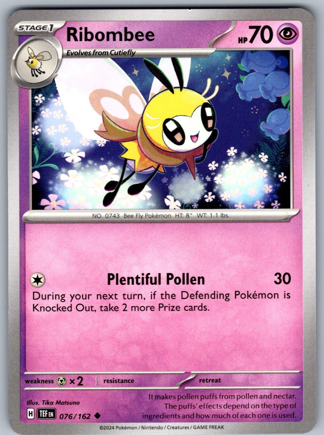 Ribombee 076/162 Temporal Forces Pokemon