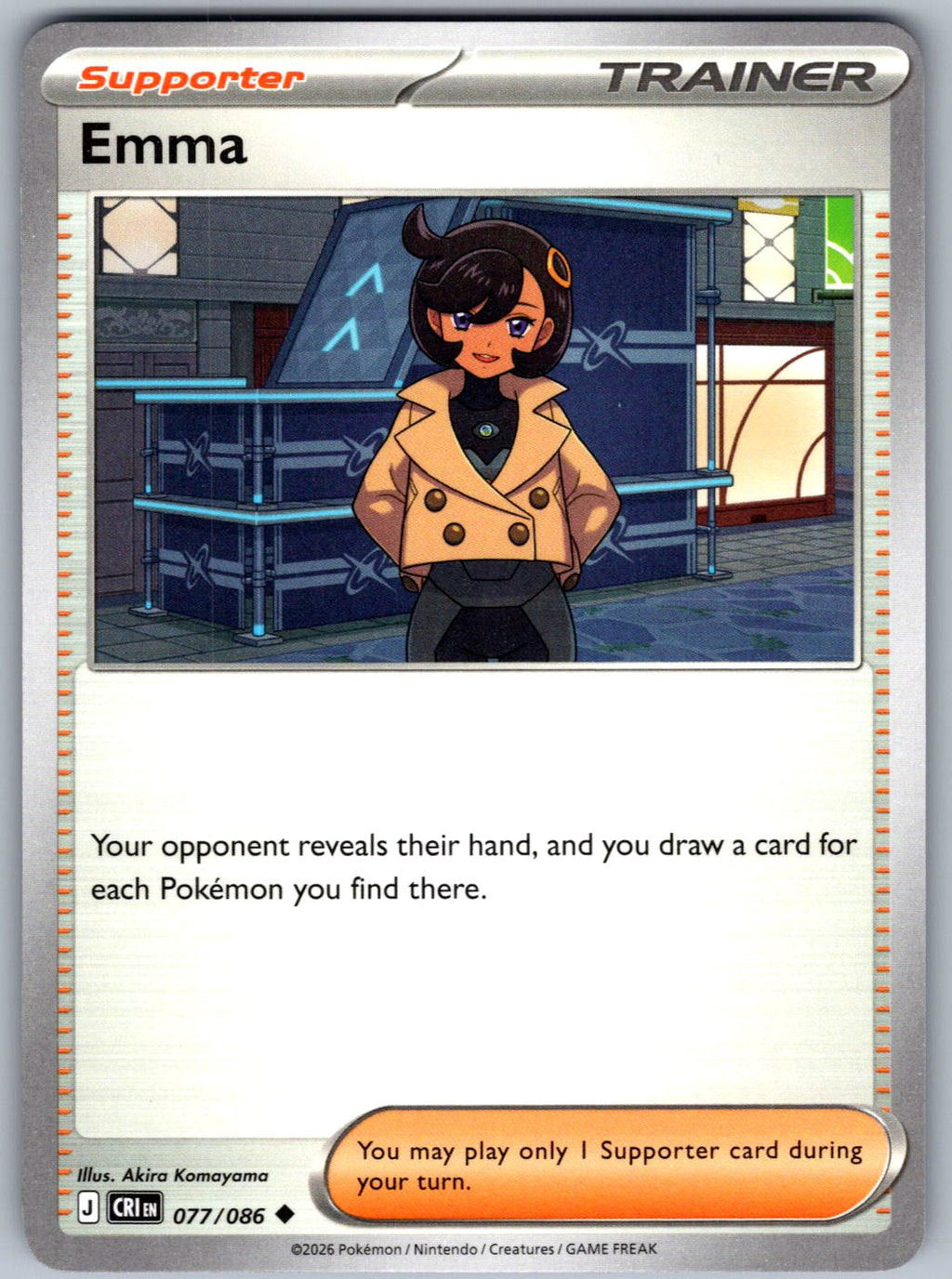 Emma 077/086 Chaos Rising Pokemon