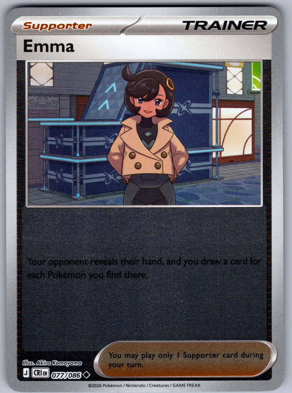 Emma 077/086 Chaos Rising Pokemon Reverse Holo