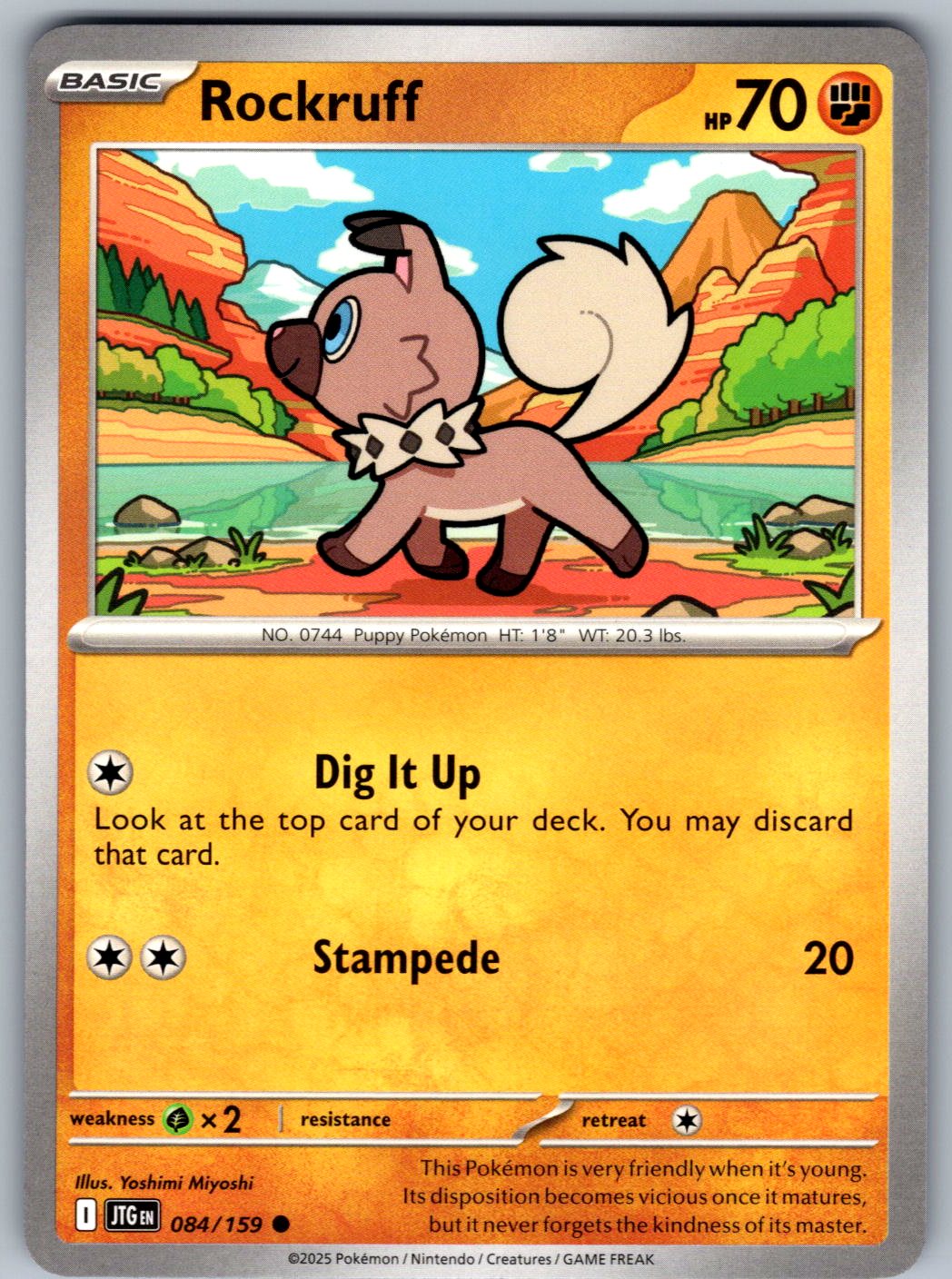 Rockruff 084/159 Journey Together Pokemon