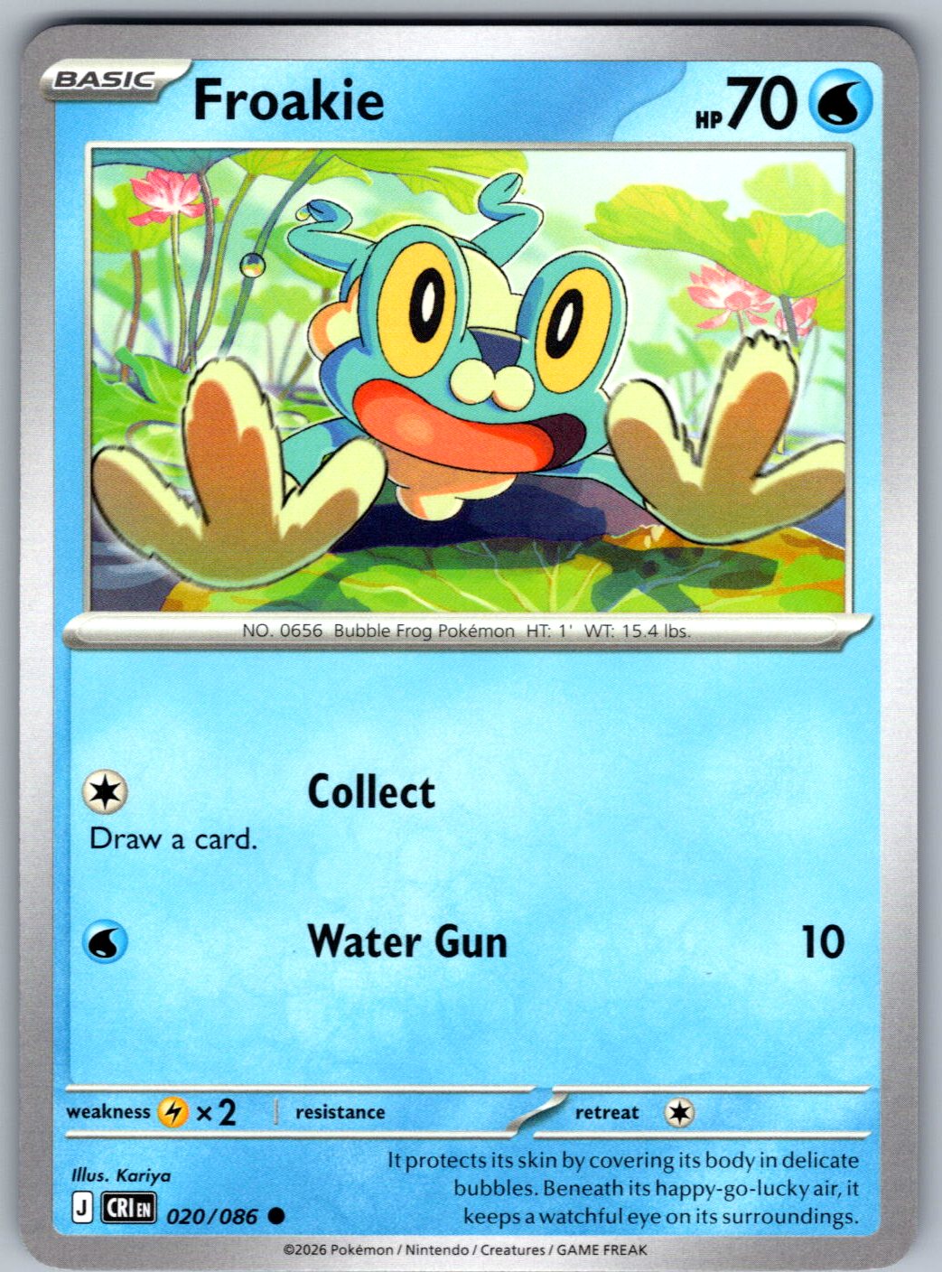 Froakie 020/086 Chaos Rising Pokemon