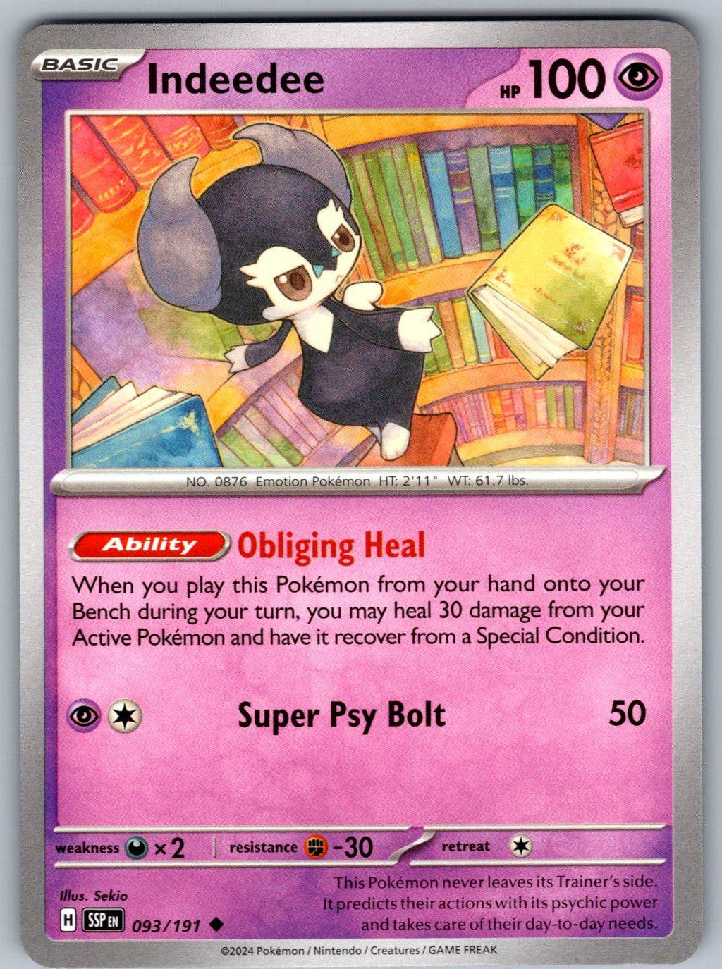 Indeedee 093/191 Surging Sparks Pokemon