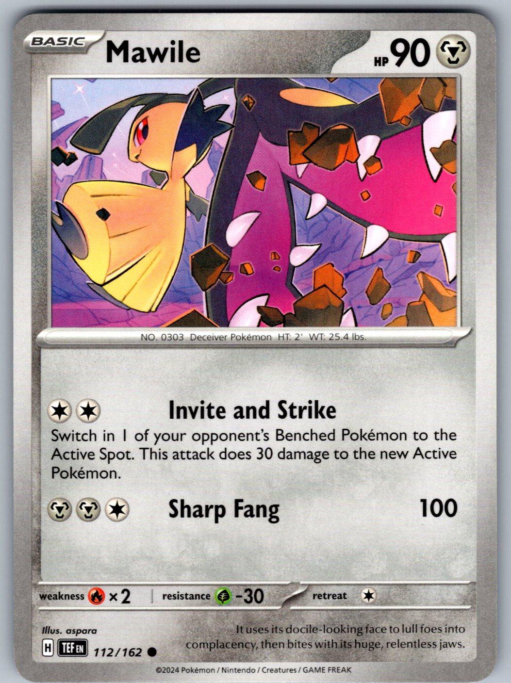 Mawile 112/162 Temporal Forces Pokemon