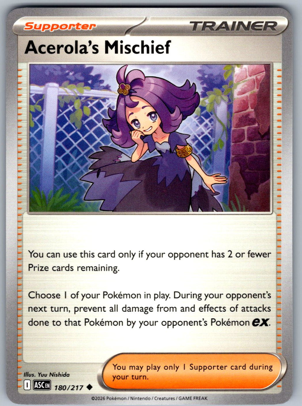 Acerola's Mischief 180/217 Ascended Heroes Pokemon