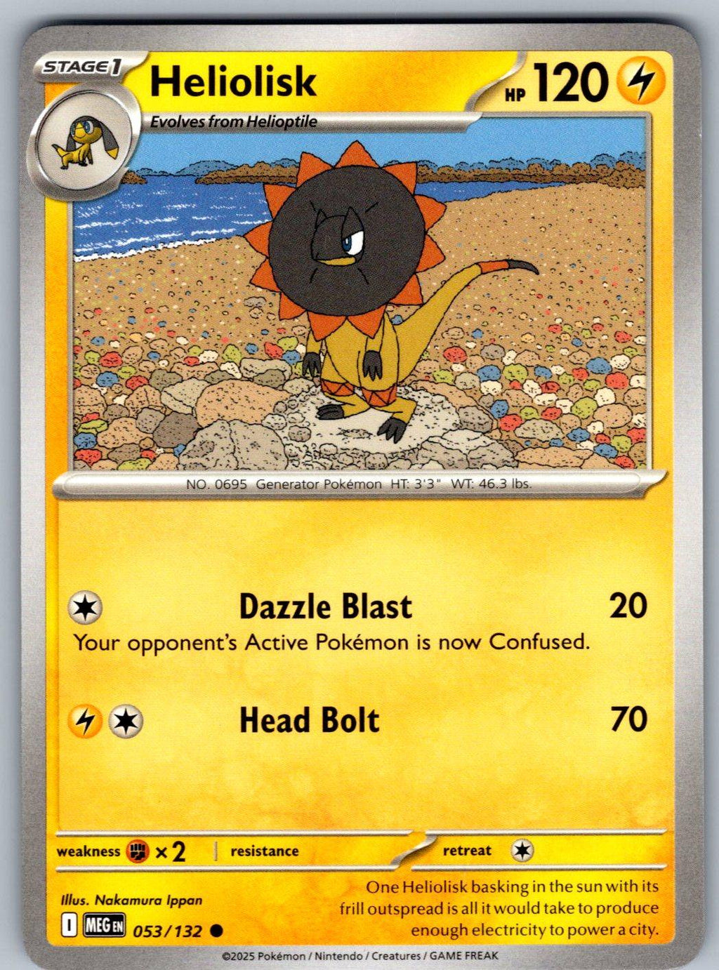 Heliolisk 053/132 Mega Evolution Pokemon