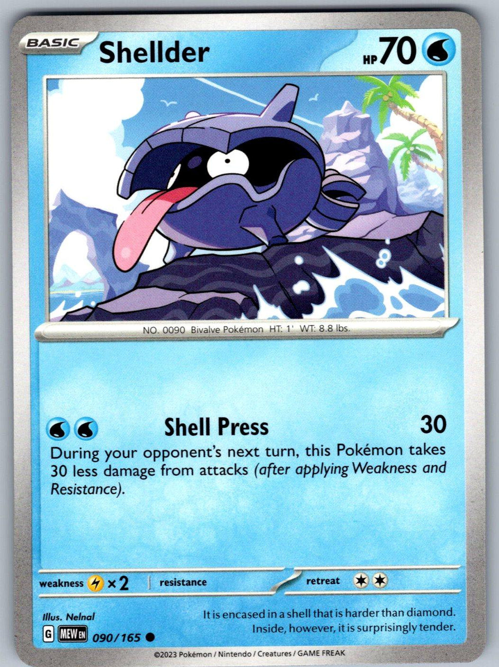 Shellder 090/165 151 Pokemon