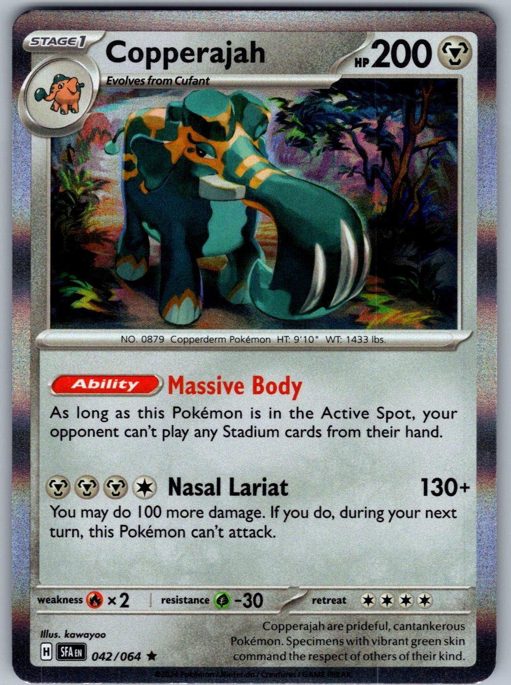 Copperajah 042/064 Shrouded Fable Pokemon Holo