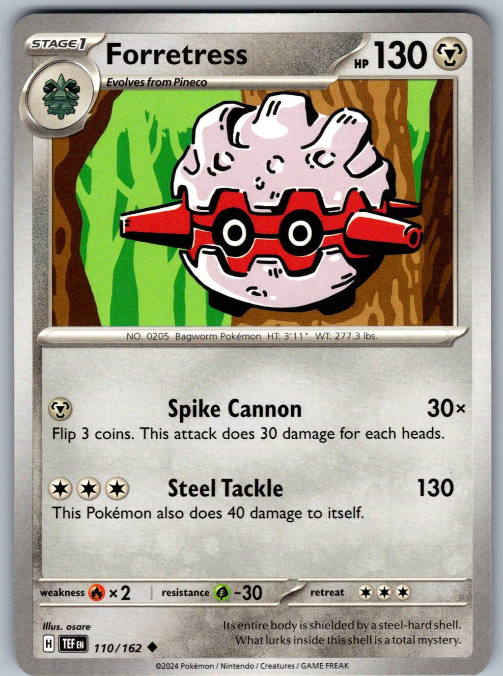 Forretress 110/162 Temporal Forces Pokemon