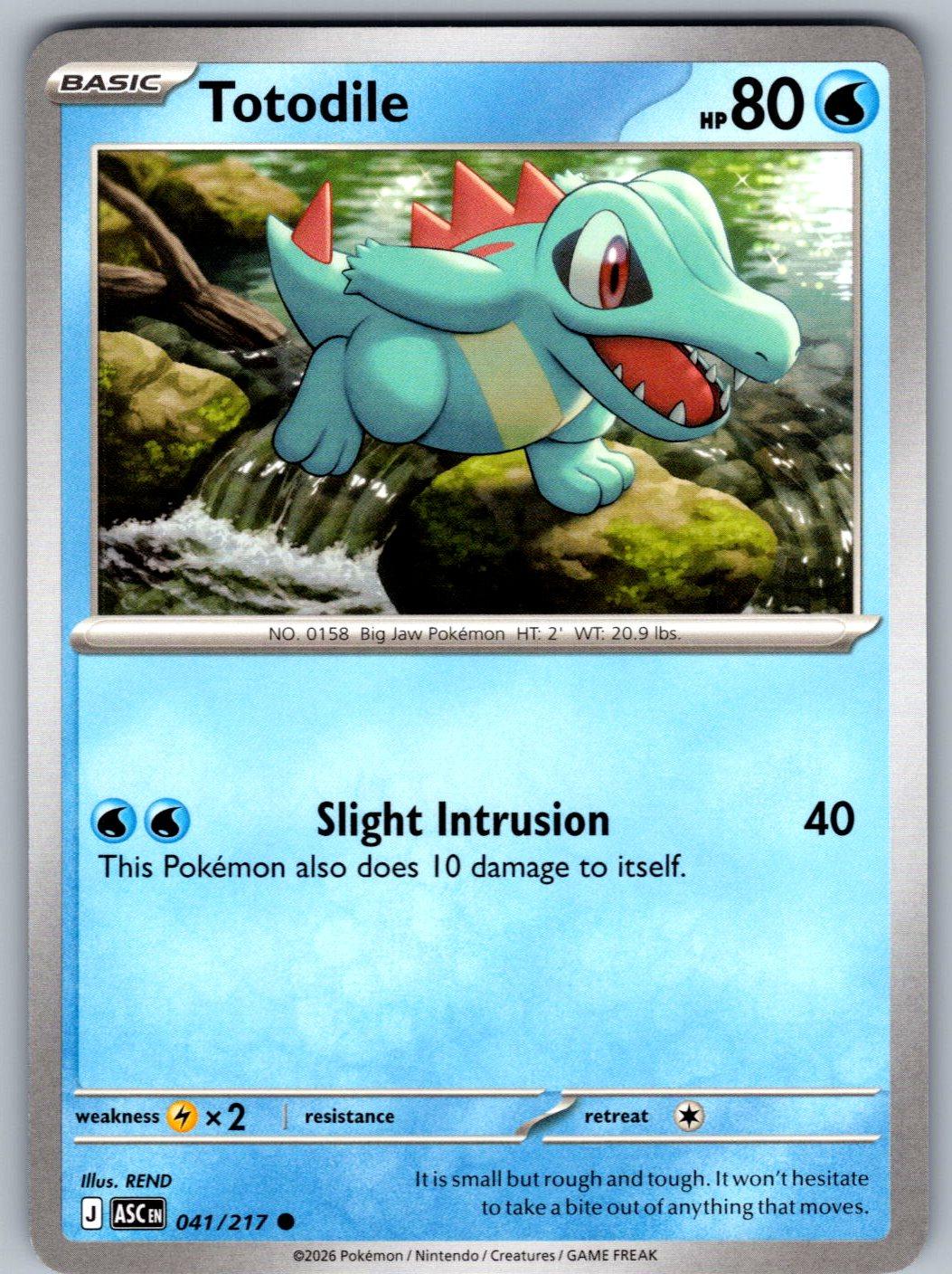 Totodile 041/217 Ascended Heroes Pokemon